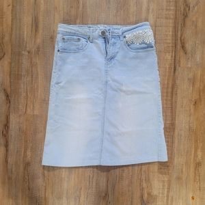 Knee Length Denim Skirt size 8